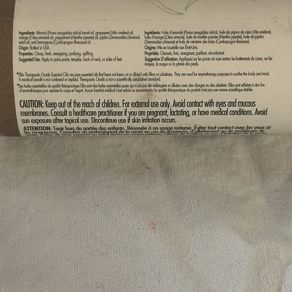 Ellia (open your senses) Jet Lag Travel Support Roll On - Fresh Mint .34 Fl oz - Picture 2 of 4